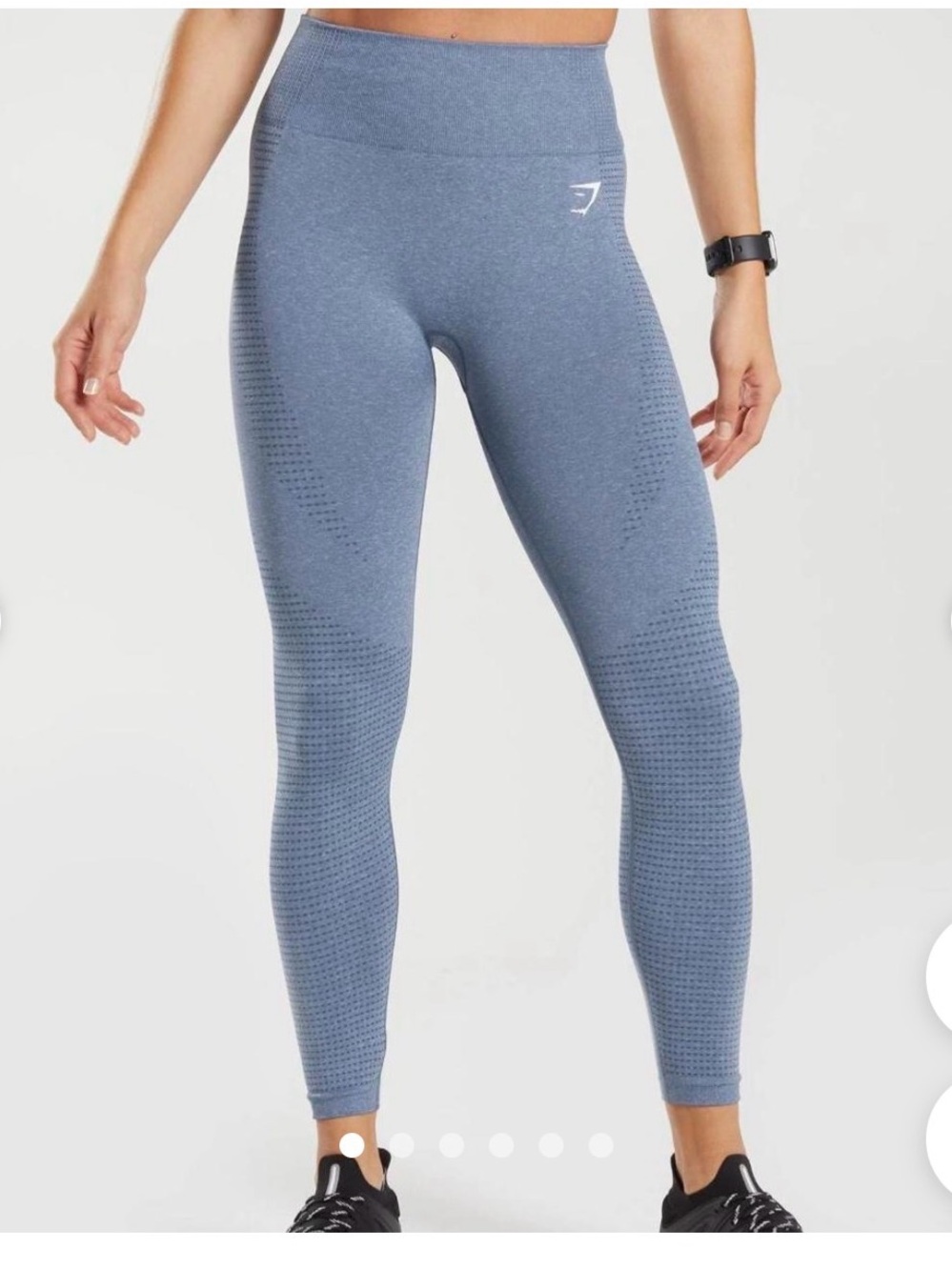 Gymshark Seamless High-Waist Blue/Gray Leggings